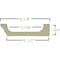 Ekena Millwork Perimeter Beam, Urethane, 12 in L, 6-1/4 in W, Factory Primed SAMPLE-CC05PBM02X06X96TR - alternate 4